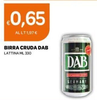 Ekom BIRRA CRUDA DAB LATTINA ML 330 offerta