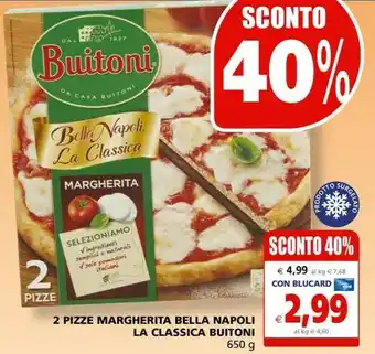 Il Gigante Buitoni 2 Pizze Margherita Bella Napoli La Classica offerta