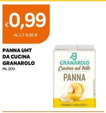 Ekom PANNA UHT DA CUCINA GRANAROLO ML 200 offerta