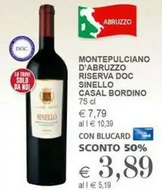 Casal Bordino - Montepulciano D'Abruzzo 750 G(ml)
