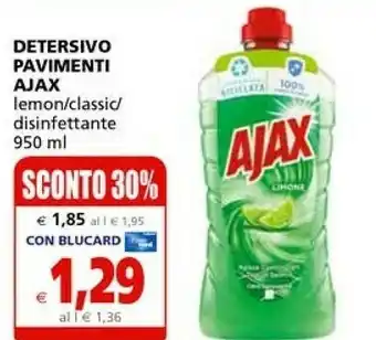 Il Gigante Ajax Detersivo Pavimenti Lemon offerta