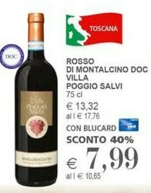 Il Gigante Villa Poggio Salvi Rosso Di Montalcino Doc offerta