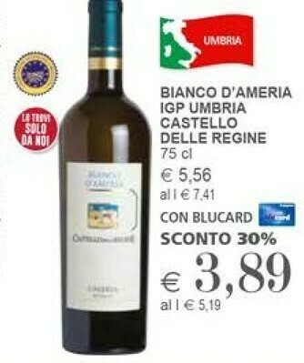 Il Gigante Umbria Castello Delle Regine Bianco D'America IGP offerta