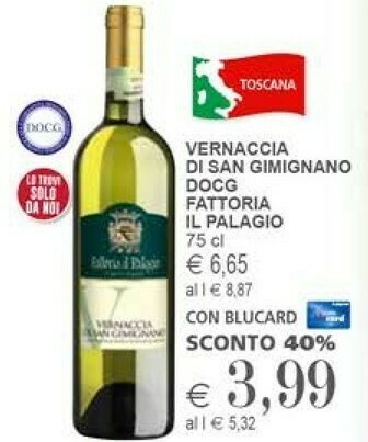 Il Gigante Fattoria Il Palagio Vernaccia Di San Gimignano DOCG offerta