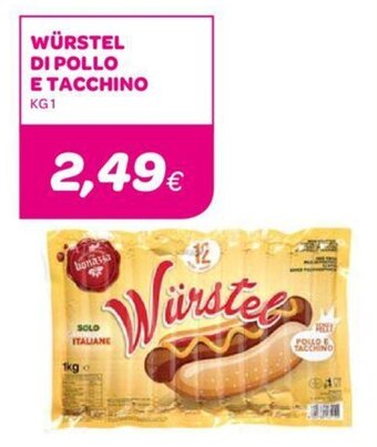 Ekom WÜRSTEL DI POLLO E TACCHINO KG1 offerta