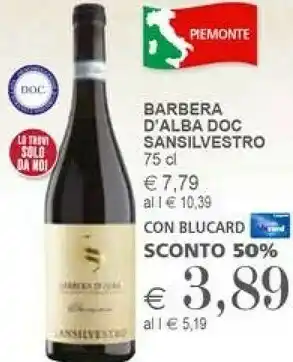 Il Gigante Sansilvestro Barbera D'alba Doc offerta