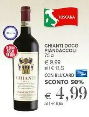 Il Gigante Piandaccoli Chianti Docg 750ml offerta