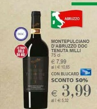 Il Gigante Tenuta Milli Montepulciano D'abruzzo Doc offerta