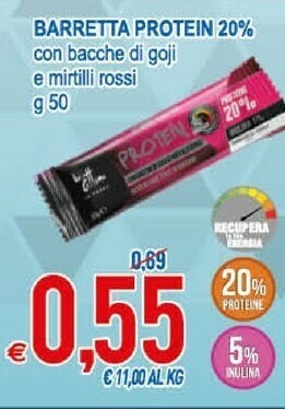 Barrette proteiche