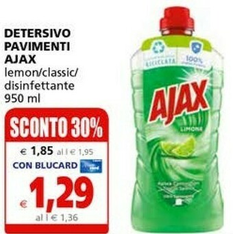 Il Gigante Ajax Detersivo Pavimenti offerta