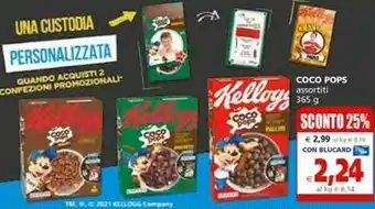 Il Gigante Kellogg's - Coco Pops Palline 365 G(ml) offerta
