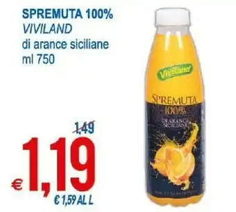 MD Discount Viviland Spremuta 100% Arance Di Sicilia 750 G(ml) offerta