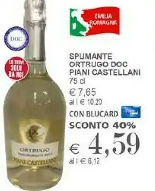 Il Gigante Piani Castellani Spumante Ortrugo Doc offerta