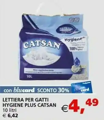 Il Gigante Catsan Lettiera Per Gatti Hygiene Plus offerta