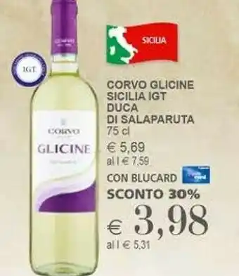 Il Gigante Corvo Glicine Sicilia 750ml offerta