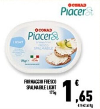 Conad Superstore FORMAGGIO FRESCO SPALMABILE LIGHT 175g offerta