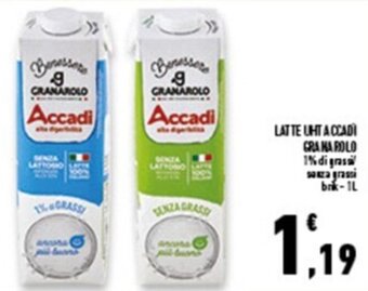 Conad Superstore LATTE UHT ACCADI GRANAROLO 1L offerta