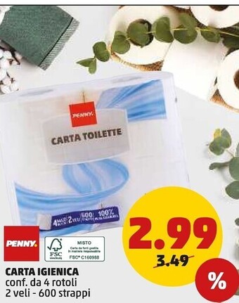 PENNY Penny carta igienica offerta