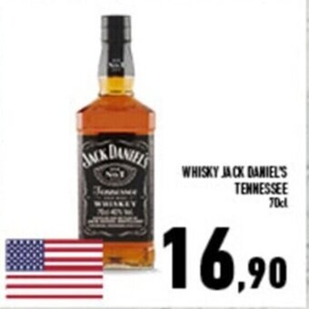 Conad Superstore WHISKY JACK DANIEL'S TENNESSEE 70cl offerta