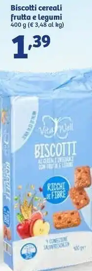 In'S Mercato Vita Well Biscotti Cereali Frutta E Legumi offerta
