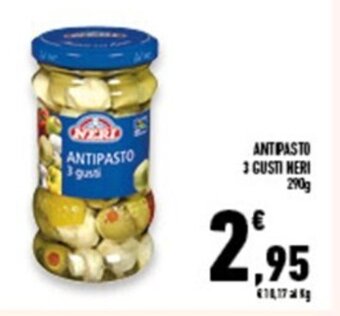 Conad Superstore ANTIPASTO 3 GUSTI NERI 290G offerta