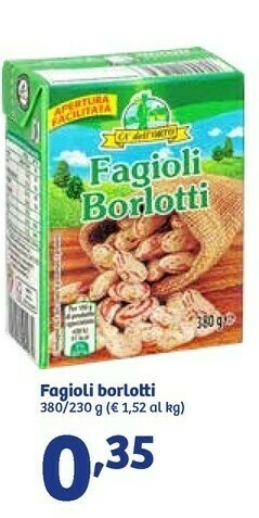 Ca' dell'orto Fagioli Borlotti 380 G(ml)