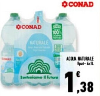 Conad Superstore ACQUA NATURALE 6X1L offerta