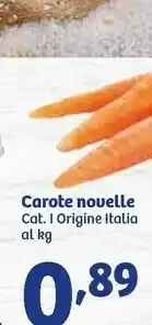 Carote Novelle Cat I Origine Italia