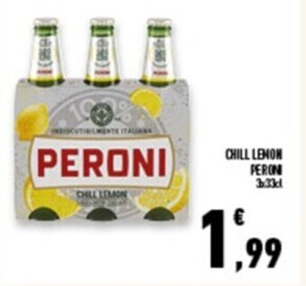 Conad Superstore CHILL LEMON PERONI 3X33CL offerta