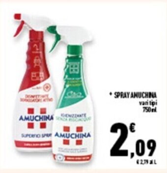 Conad Superstore SPARY AMUCHINA 750ML offerta