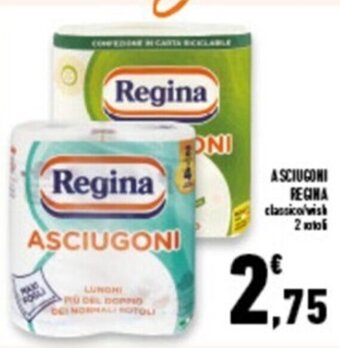 Conad Superstore ASCIUGONI REGINA classico/wash 2rolli offerta