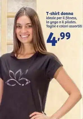 In'S Mercato T-shirt Donna Ideale Per Il Fitness offerta
