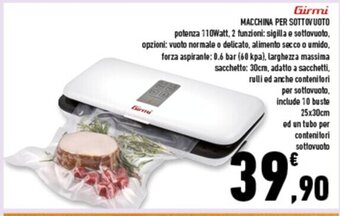 Conad Superstore Girmi MACCHINA PER SOTTOVUOTO offerta