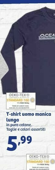 In'S Mercato T-shirt Uomo Manica Lunga offerta