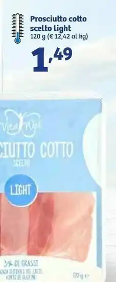In'S Mercato Vita Well - Prosciutto Cotto Scelto Light 120 G(ml) offerta