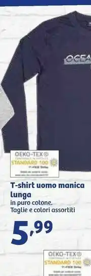 In'S Mercato T-shirt Uomo Manica Lunga offerta