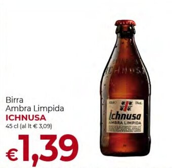 Supermercati Nonna Isa Birra Ambra Limpida ICHNUSA 45 cl offerta