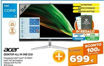 Expert Acer Desktop All In One 23.8 offerta