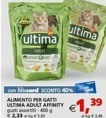 Il Gigante Ultima Alimento Per Gatti Adult Affinity 400 G offerta