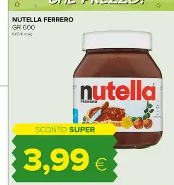 Tigre Ferrero Nutella offerta