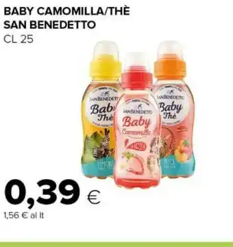 Tigre San Benedetto Baby Camomilla Gusto Fragola 250 G(ml) offerta