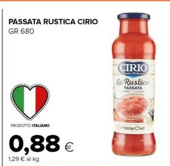 Tigre Cirio La Rustica Passata 680 G(ml) offerta