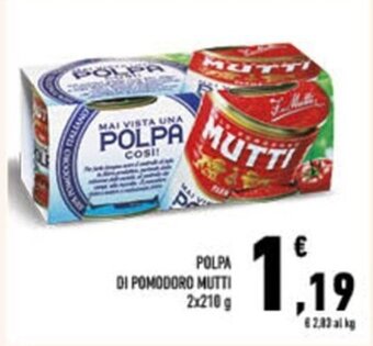 POLPA DI POMODORO MUTTI 2x210 g