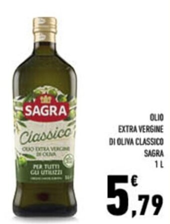 Conad City OLIO EXTRA VERGINE DI OLIVA CLASSICO SAGRA 1 L offerta