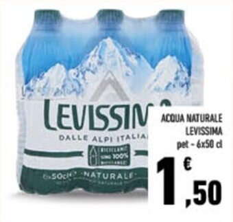 Conad City ACQUA NATURALE LEVISSIMA pet - 6x50 cl offerta