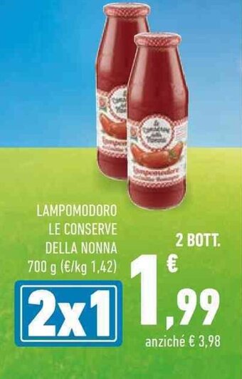 Conad LAMPOMODORO LE CONSERVE DELLA NONNA 700 g 2 Bott. offerta