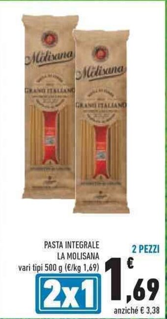 Conad PASTA INTEGRALE LA MOLISANA 500 g 2 Pezzi offerta