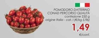 Conad POMODORO DATTERINO CONAD PERCORSO QUALITÀ confezione 250 g offerta