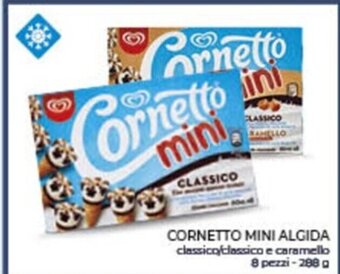 Conad City CORNETTO MINI ALGIDA classico classico e caramello 8 pezzi-288 g offerta