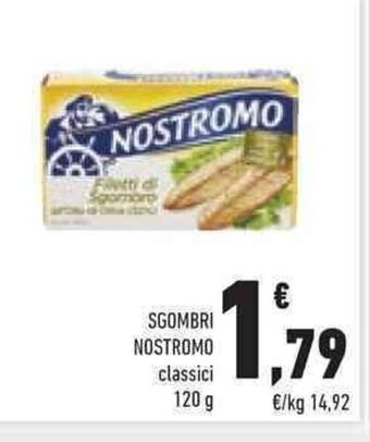 Conad SGOMBRI NOSTROMO classici 120 g offerta